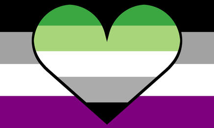 A combination aroace flag
